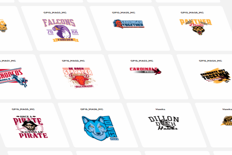 A picture of our template examples.