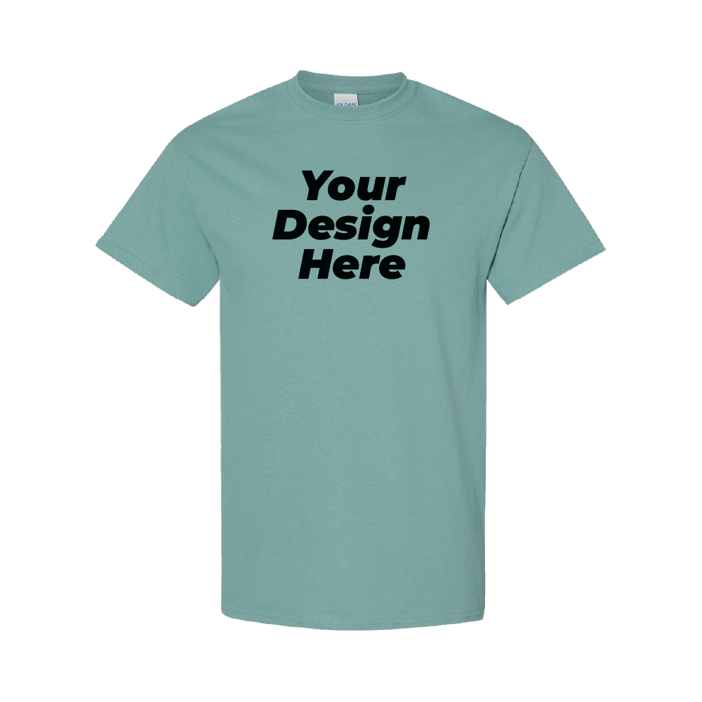 t-shirt with "your design here" on it