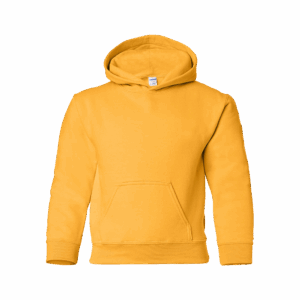 a gold yellow youth hoodie
