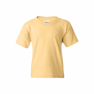 a light gold yellow youth t-shirt